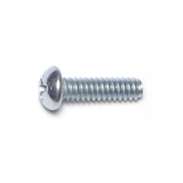 Midwest Fastener #6-32 x 1/2 in Phillips Round Machine Screw, Zinc Plated Steel, 60 PK 63582 - main